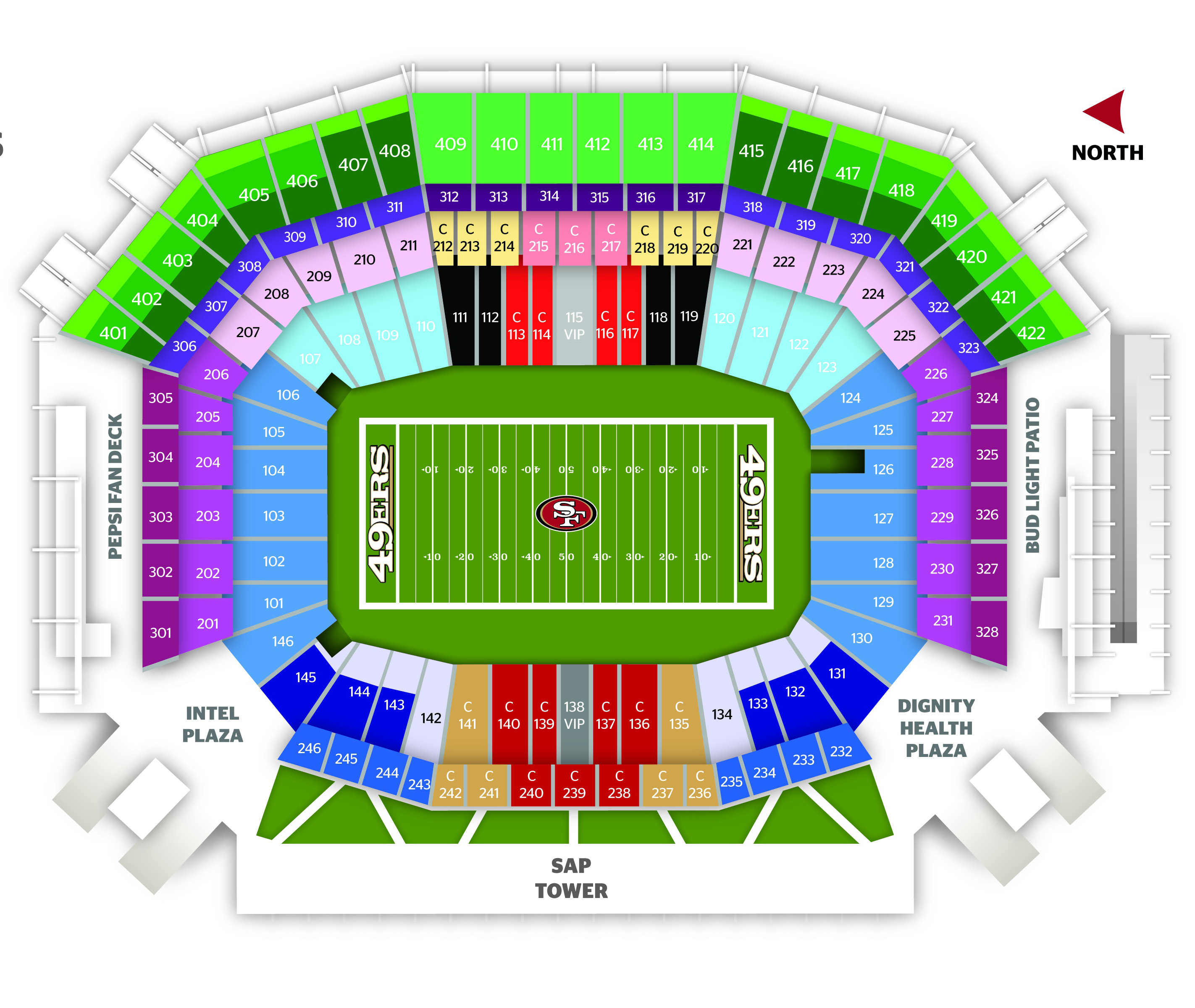 Arrowhead Stadium Seating Chart With Rows And Seat Numbers